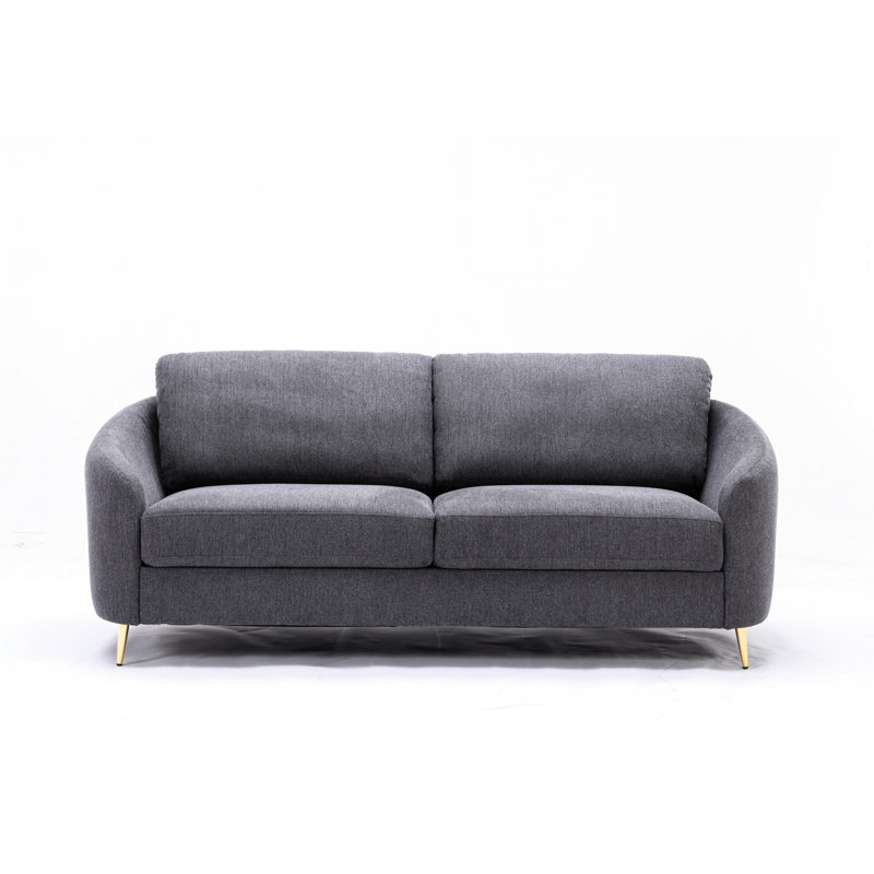 Fauteuil pivotant en lin gris attrayant, mécanisme rotatif, repose-pieds confortable et confortable, structure intérieure solide, ajout relaxant