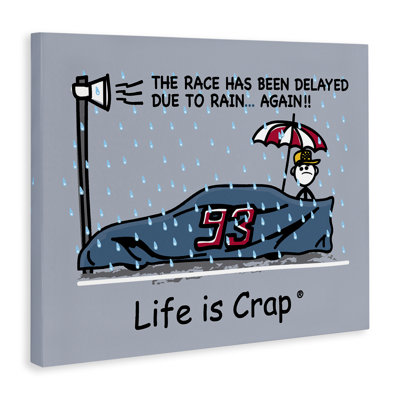 «Rain Delayed Race», art mural sur toile par LIC