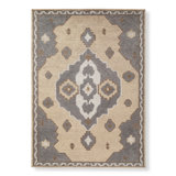 Hand Tufted Wool Oriental Area Rug in Gray/Brown