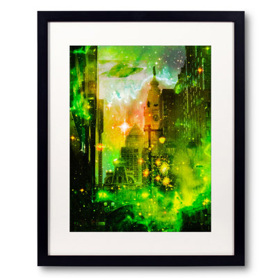 Kevin Quinn " Market Street UFO " Graphic Art Print