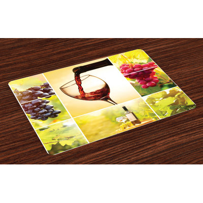 Ashmitha Wine Vineyard Grape Harvest Placemat
