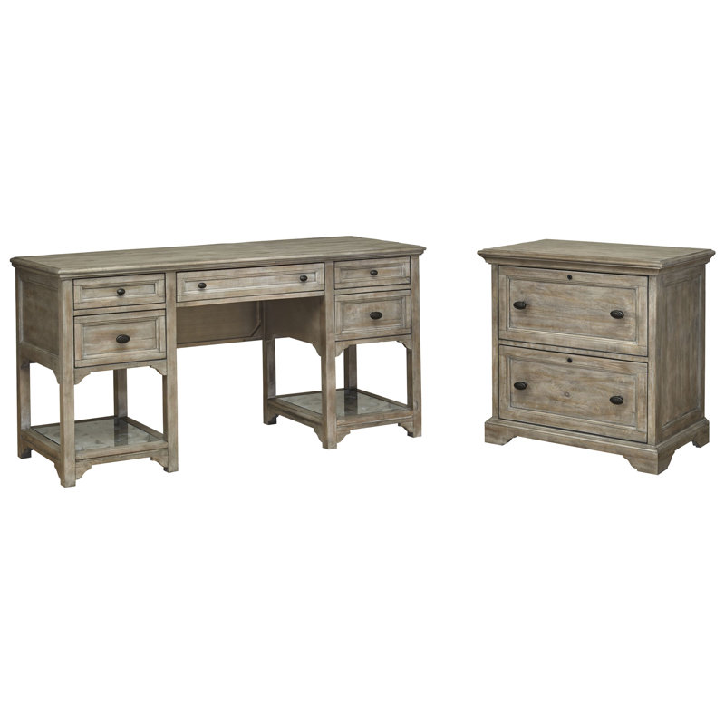 Bureau avec classeur latéral