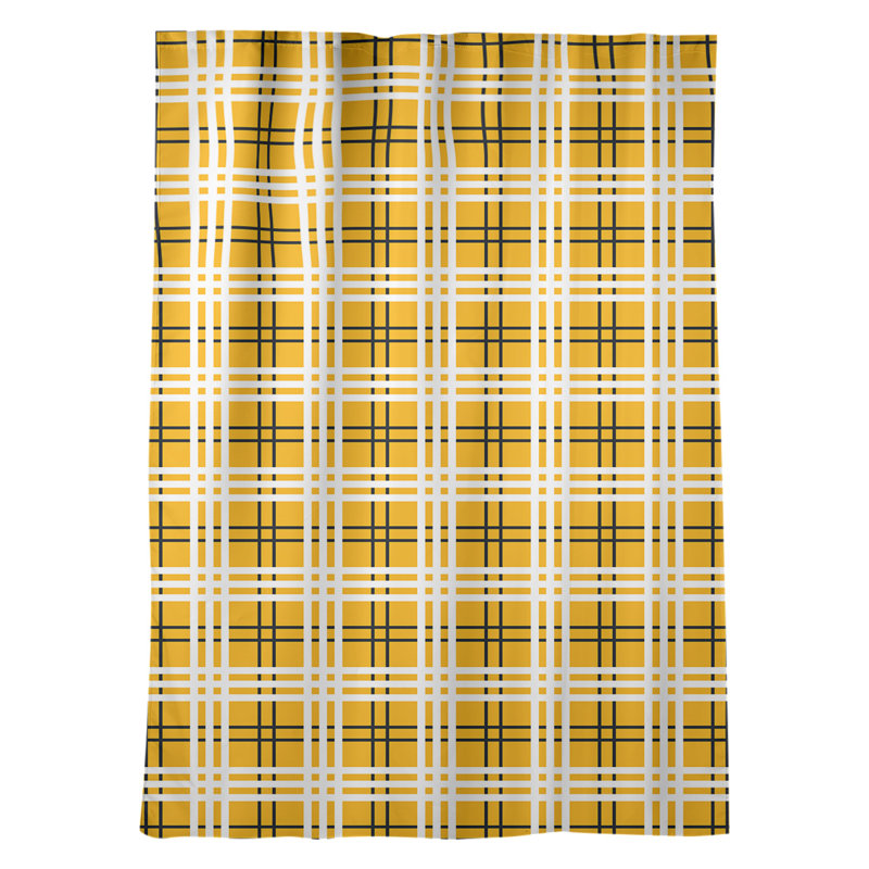 Room Darkening Curtain Single Panel, Yellow