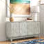 Buffet Isabele Modern l 60 po avec pieds en bois massif-1288846534