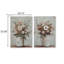 Ensemble de 2 fausses fleurs, feuille d'or embelli, gris 24 x 35 Faiz