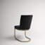 Aurelus 48cm H Tufted Upholstered Cantilever Chair in Black-544162947-544162948