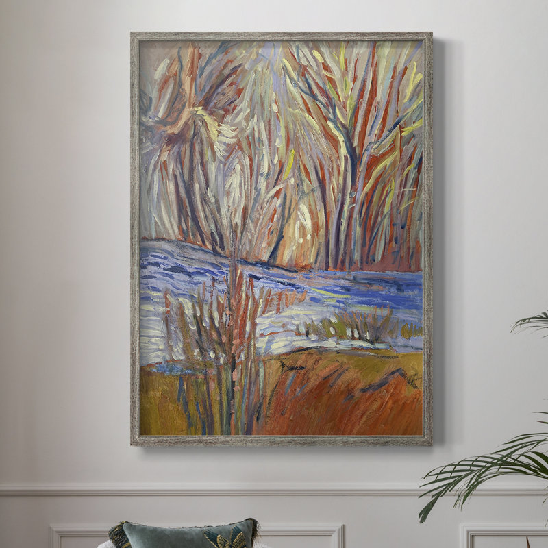 «Cadmium Winter Solstice I», reproduction encadrée - bois massif, H 11 po x l 9 po