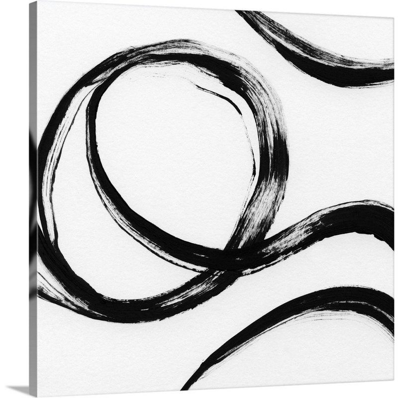 Gestural Marks IV - reproduction d'art sur toile, Toile tendue, H 12 po x l 12 po x P 1,25 po