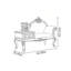 Chaise longue simple en bois massif-133387343