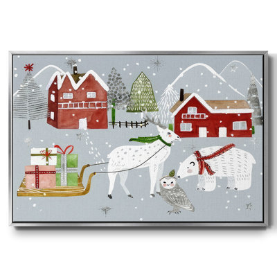 «Stars And Snowflakes Collection A», reproduction sur toile encadrée