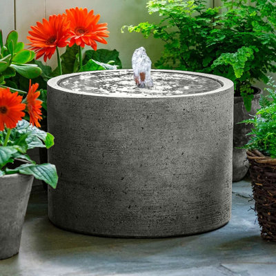 Evita Handcrafted Weather Resistant Column Fountain