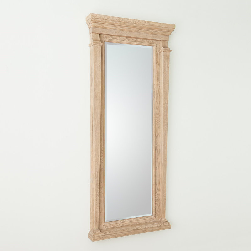 Miroir de sol Josephine - Chêne blanchi, Bois de chêne