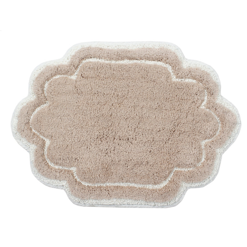 Tapis pour salle de bain Dobrinka, Lin, 17 po x 24 po (rectangulaire)