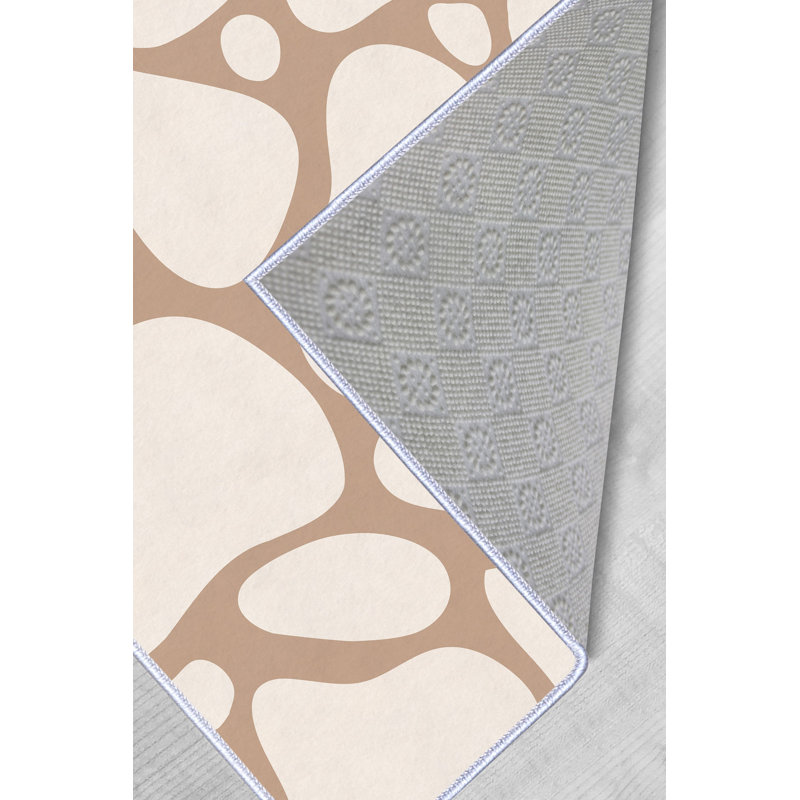Soft & Durable Area Rug, 5.2 x 7.5 Feet, 100% Polyester, 650 g/m², 0.3 in Pile Height | Non-Slip PVC Dot Underside | Machine Washable, 3D Digital Print | Perfect for Living Room, Bedroom & Office Decor