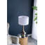 Lampe de table avec tambour en verre D15x29 "(assemblage de l'abat-jour requis)