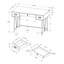 Bureau d'ordinateur, bureau personnel, ordinateur portable, tiroirs de rangement, L 48 po, bureau, stratifié, métal noir, transitionnel-2109579161