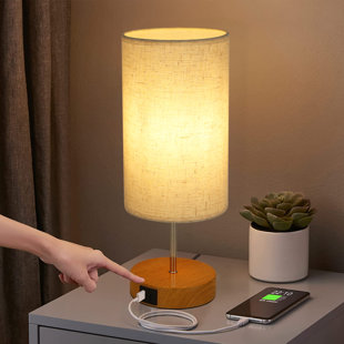 LED Büro Schreib Tisch Lampe Leuchte USB-Charger Nachtlicht-RGB Silber  Dimmbar