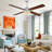 Kahliel 52" Industrial 4-Light Caged Ceiling Fan with Lights and Remote, 6-Speed Reversible Ceiling Fan-507656237-507768121