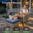 5 - Person Wicker Outdoor Conversation Set, Patio Sofa Set with Fire Pit and Cushions-10230404
