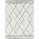 Argyle Machine Woven Polyester Area Rug in Charcoal/Cream
