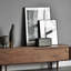Meuble télé en bois massif de style rétro minimaliste