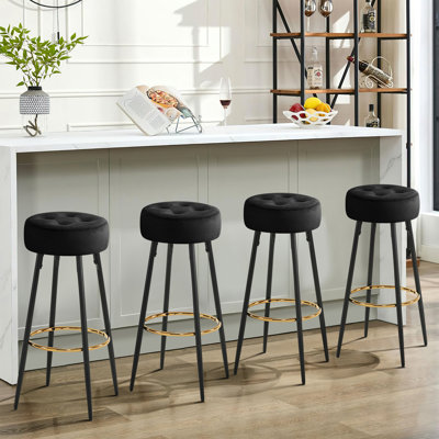 30" Upholstered Bar Stool  (Set of 4)