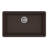 Ruvati 32 x 19 inch Granite Composite Quartz Undermount Single Bowl Kitchen Sink - Espresso Brown --94342292