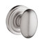 Ellipse Single Dummy Door Knob with Traditional Round Rose