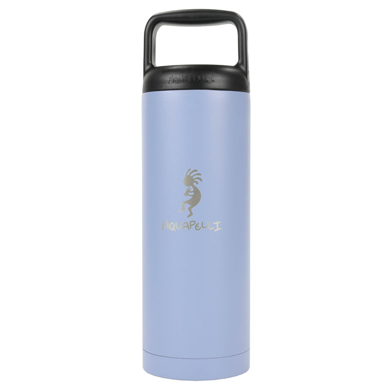 Bouteille d'eau en acier inoxydable 18 oz Aquapelli, Bleu denim