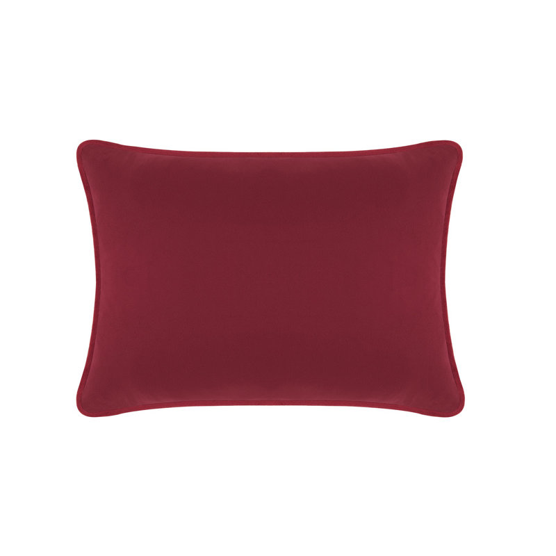 Coussin décoratif Sparkles Home | Housse en polyester et bourre en plumes | Doux et luxueux - 4 tailles, Velours bourgogne