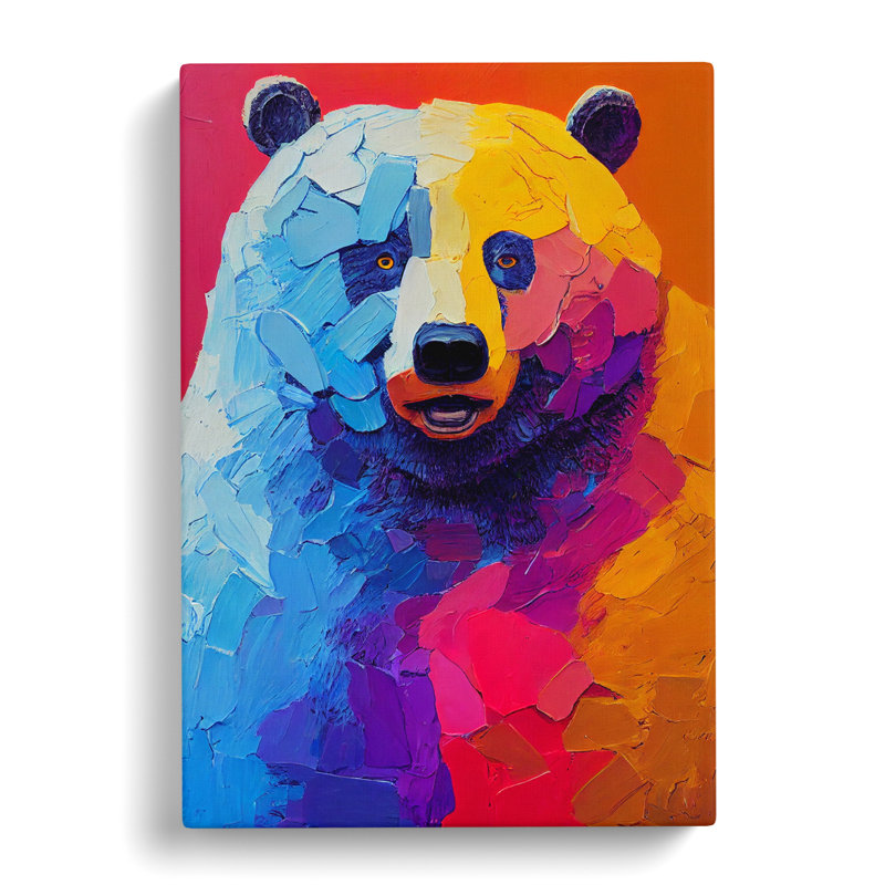 Bear Vol.3 - Wrapped Canvas, 60cm H x 40cm W x 3cm D