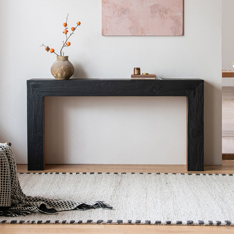 American-style simple console table, 31.5" H x 78.7" W x 11.8" D