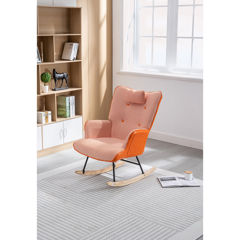 Chaise berçante Latissia, Orange