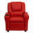 Forman LeatherSoft Contemporary Kids Recliner with Cup Holder and Headrest-274811421
