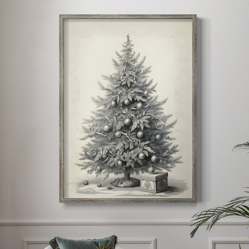 «Christmas Holiday Art CDLxxxix», reproduction d'art encadrée - bois massif, H 30 po x l 24 po