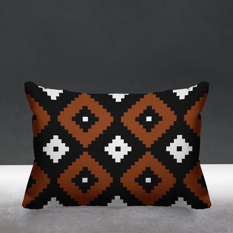 Coussin intérieur / extérieur Nosi, Orange brûlé