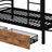 Twin XL Over Twin XL Metal Bunk Bed With Drawers-42300281