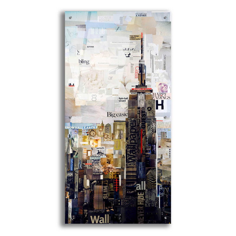 " Empire State " by Grey, 48" H x 24" W x 0.2" D