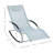 Zero Gravity Rocking Chair Outdoor Chaise Lounge Chair Recliner Rocker with Detachable Pillow and Durable Weather-Fighting Fabric for Patio, Deck, Pool, Grey