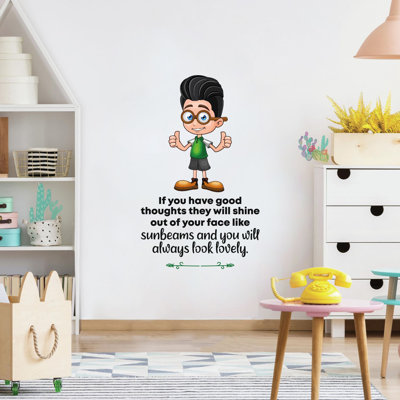 Adhésif décoratif en vinyle « look lovely Boy Genius »