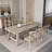 American country retro solid wood dining table set-104732822