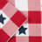 MARTHA STEWART Americana Star Gingham Plaid Table Runner, Red/White/Blue