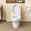 Toilette allongée une pièce en céramique blanche à double chasse 12 po avec siège à fermeture rapide Mocoloo-125361158-125361160