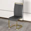 Chaise de salle à manger, chaise d'appoint rembourrée en similicuir à haut dossier, ensemble de 4