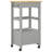 vidaXL Kitchen Trolley MONZA 18.9"x15.7"x34.8" Solid Wood Pine-1835410093