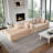 Modular Corduroy L-Shaped Sectional Sofa with Minimalist Design-1941017762