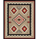 Tuscany Mocha/Ivory Wool Reversible Area Rug