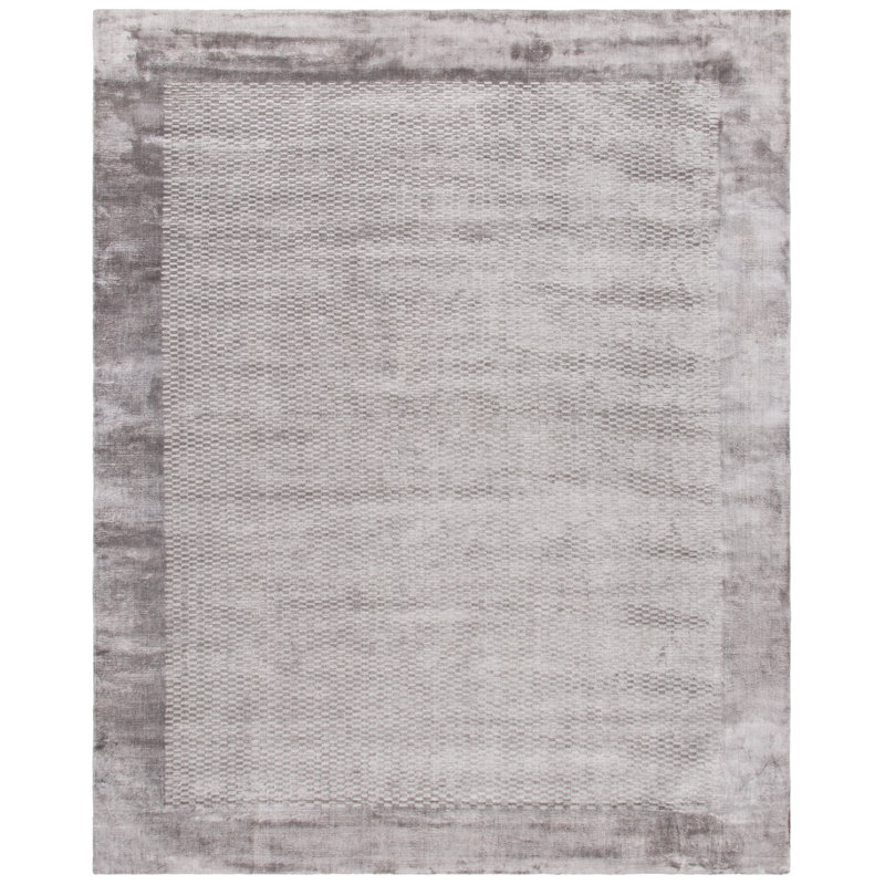 Tapis en viscose tissé à la main Jiron , Rectangle 9 pi x 12 pi