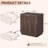 23'' Fluted Nightstand – Mid-century Modern Bedside Table With Storage With 2 Drawer-2057986599