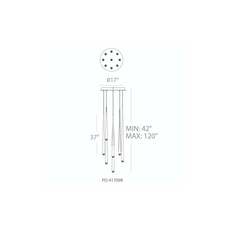 Cascade 9 - Light LED Pendant